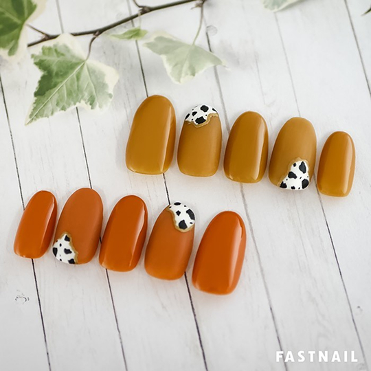 アシンメトリーのアニマル柄でこなれ感UPのデザイン