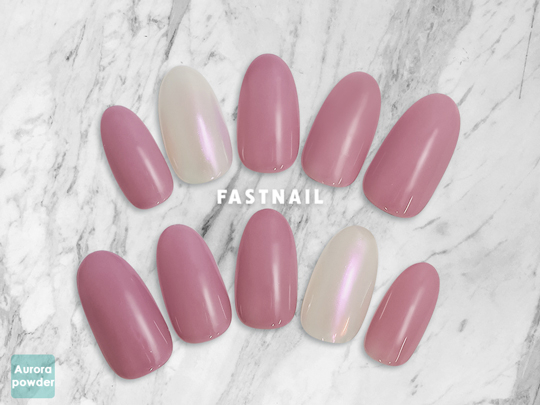 人気のオーロラネイルのデザイン10